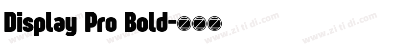 Display Pro Bold字体转换 Display Pro Bold字体转换